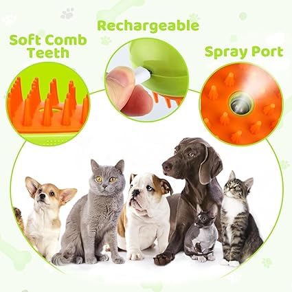 PETHATCH® 3-in-1 Steam Brush for Dogs & Cats