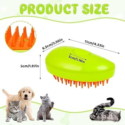 PETHATCH® 3-in-1 Steam Brush for Dogs & Cats